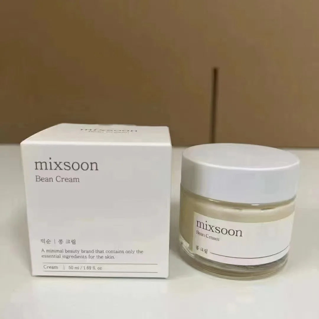 Supplier photograph of Mixsoon Bean Cream 50 ml jar and white carton