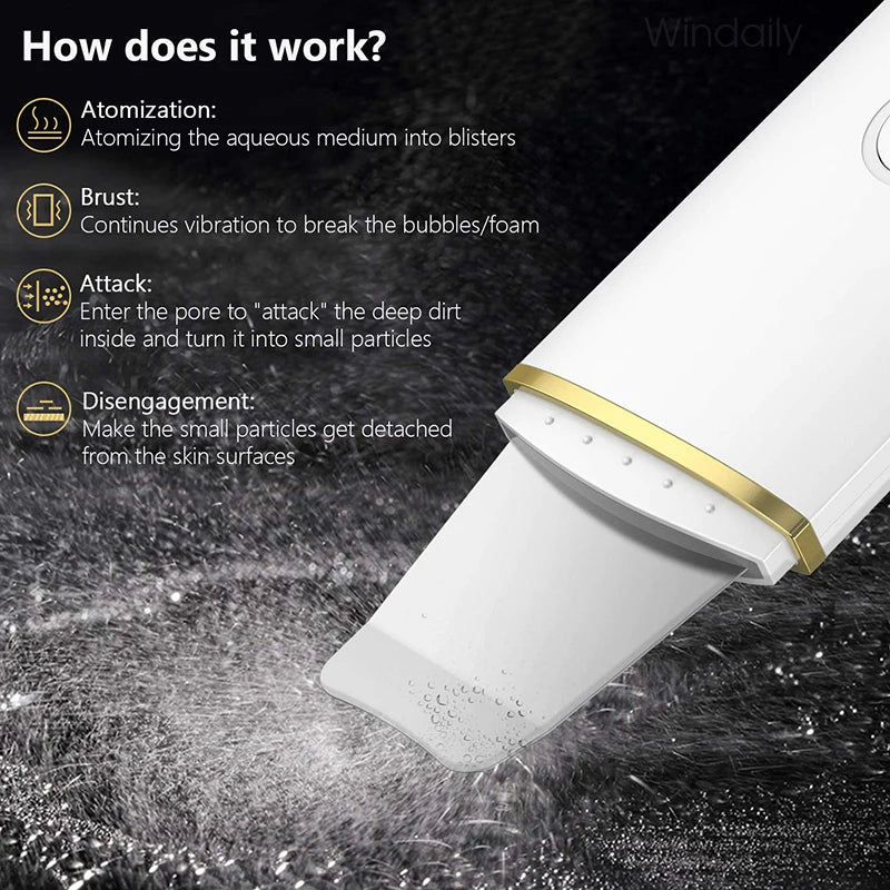 Healthy Beauty™ Ultrasonic Blackhead Skin Scrubber