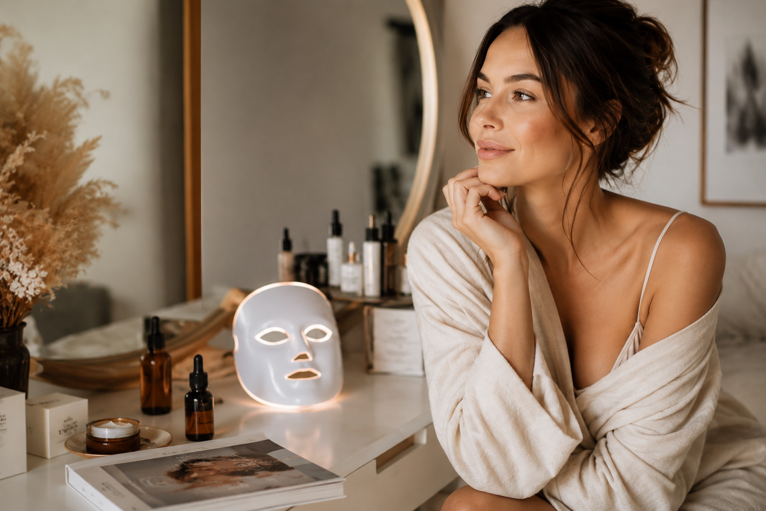 Skincare collection — conductive gels and overnight masks for at-home beauty devices