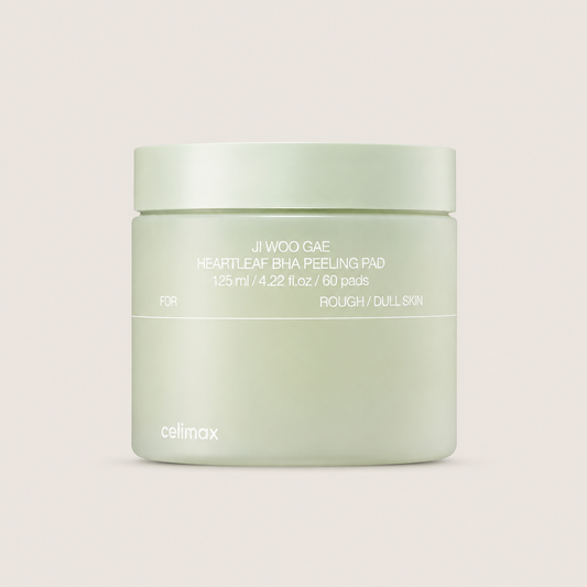 Ji Woo Gae Heartleaf BHA Peeling Pad, 60-pad jar