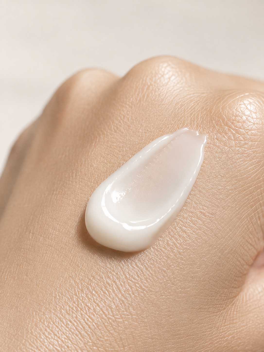 Lightweight Celimax Oil Control Moisturizing Cream swatched on the back of a hand