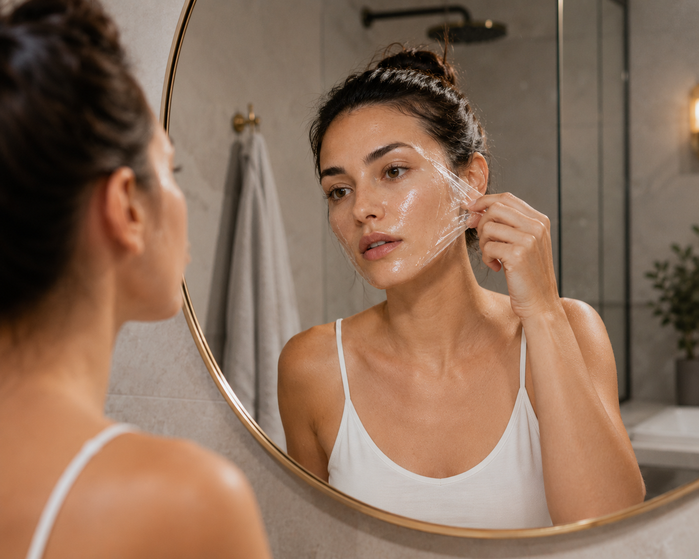 Healthy Beauty editorial skincare ritual image