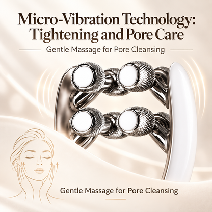 Microcurrent Facial Roller & Massager – USB Rechargeable