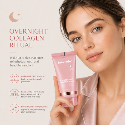 Collagen & Turmeric Night Wrapping Mask — Overnight Peel-Off Skincare