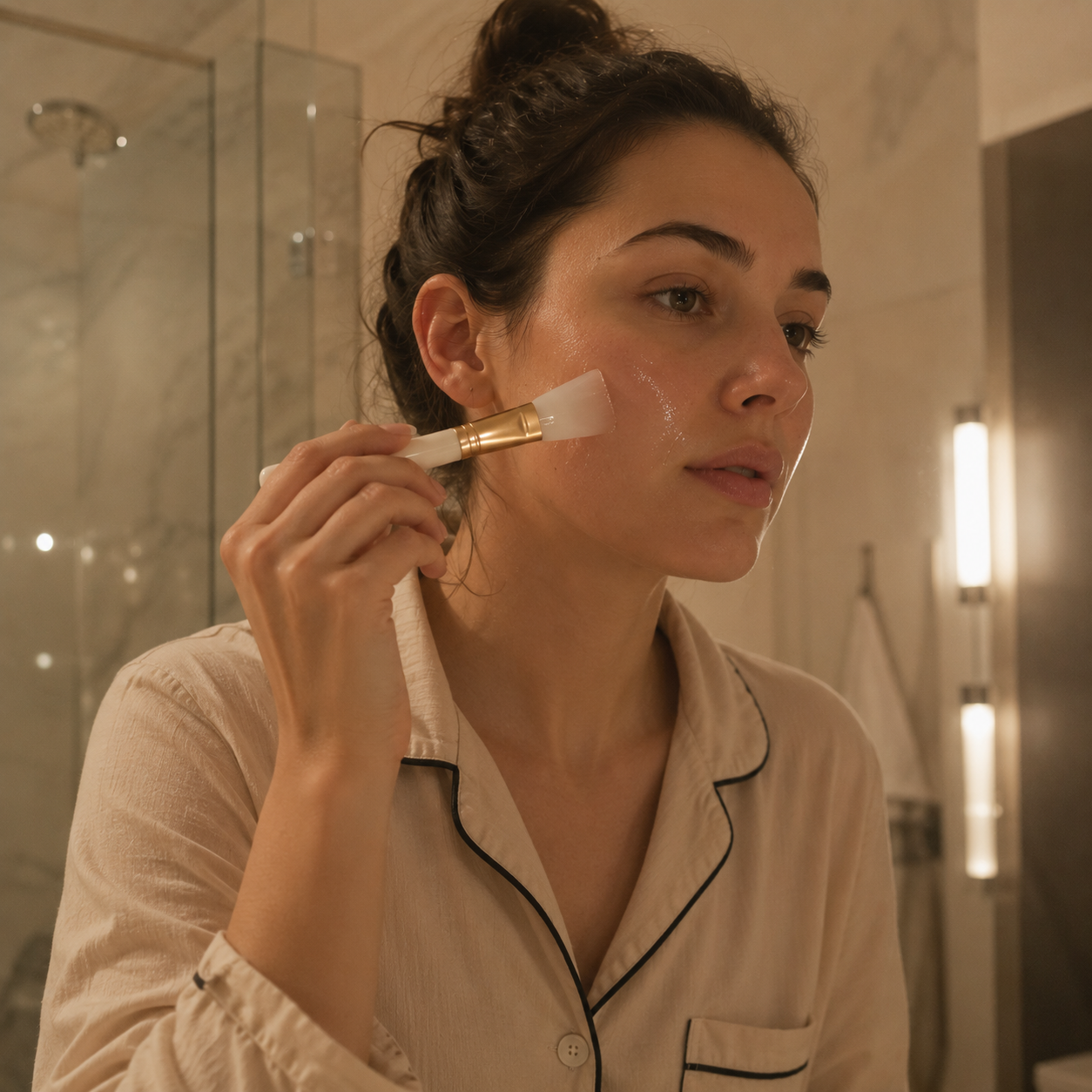 Healthy Beauty editorial skincare ritual image