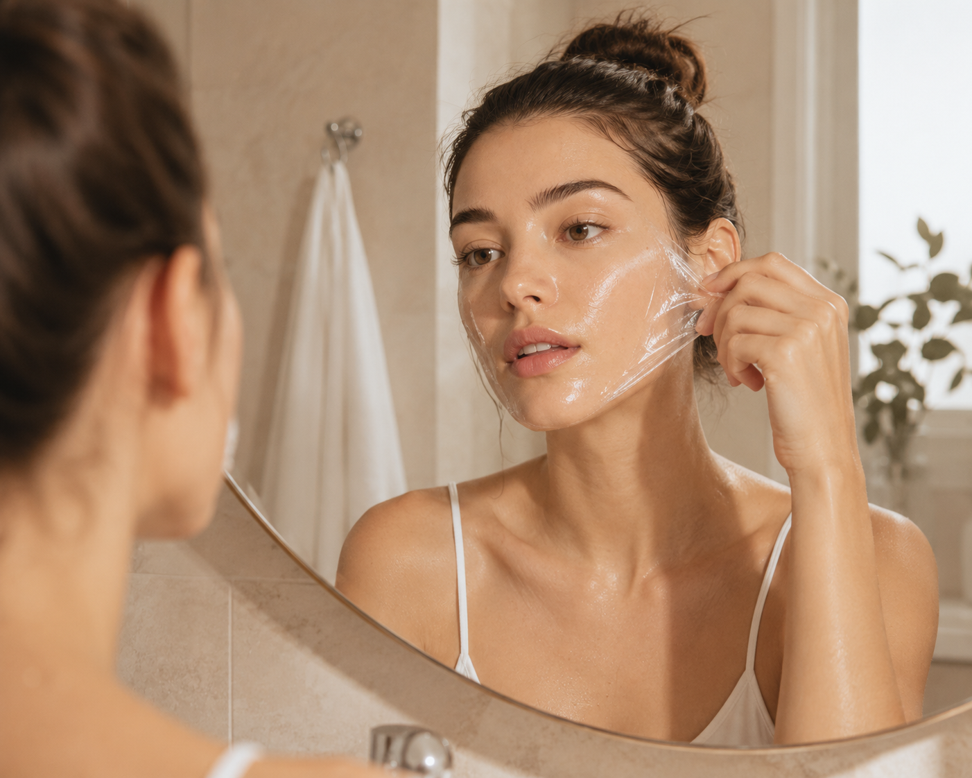 Healthy Beauty editorial skincare ritual image