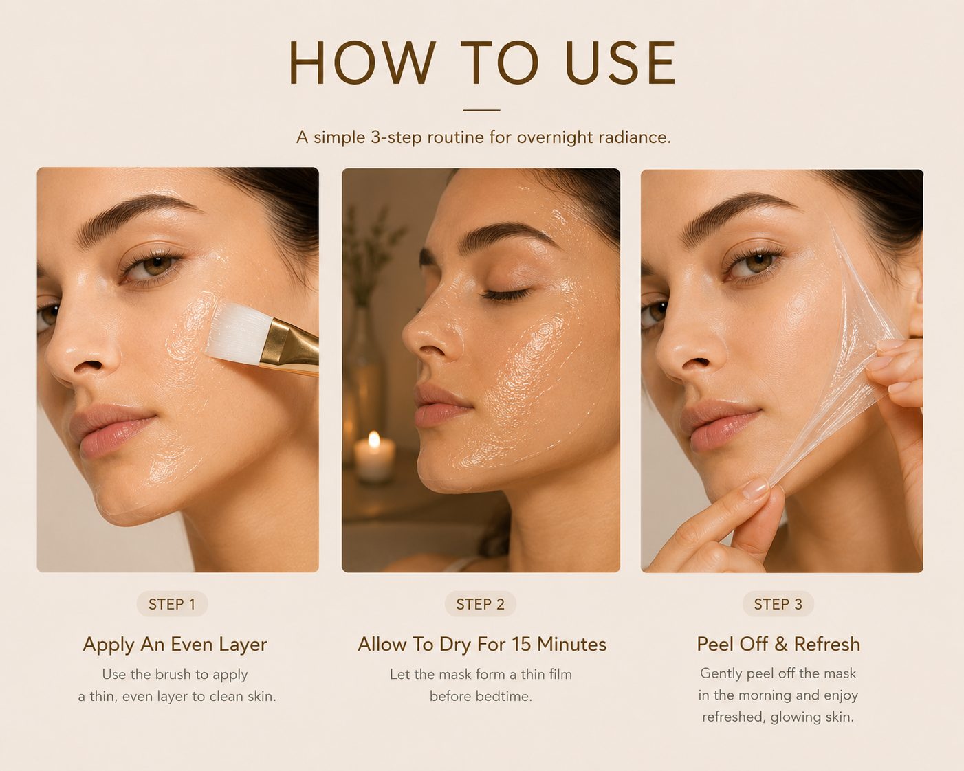 Turmeric Night Wrapping Mask — Overnight Peel-Off Skincare