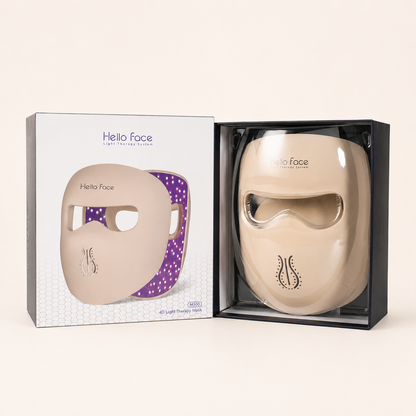 Hello Face M300 LED face mask in original retail packaging