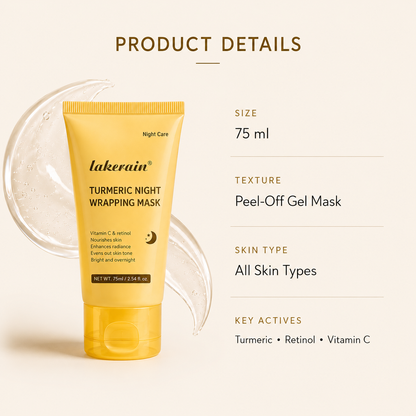 Turmeric Night Wrapping Mask — Overnight Peel-Off Skincare