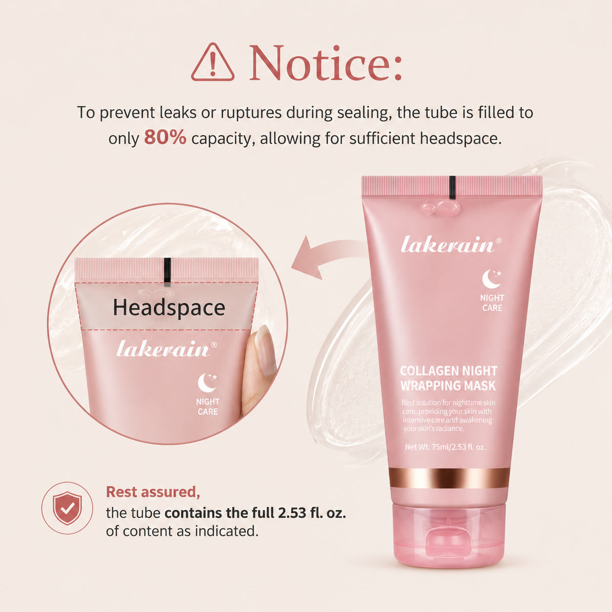 Collagen & Turmeric Night Wrapping Mask — Overnight Peel-Off Skincare