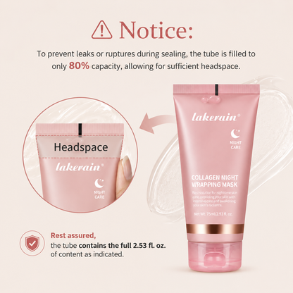 Collagen & Turmeric Night Wrapping Mask — Overnight Peel-Off Skincare