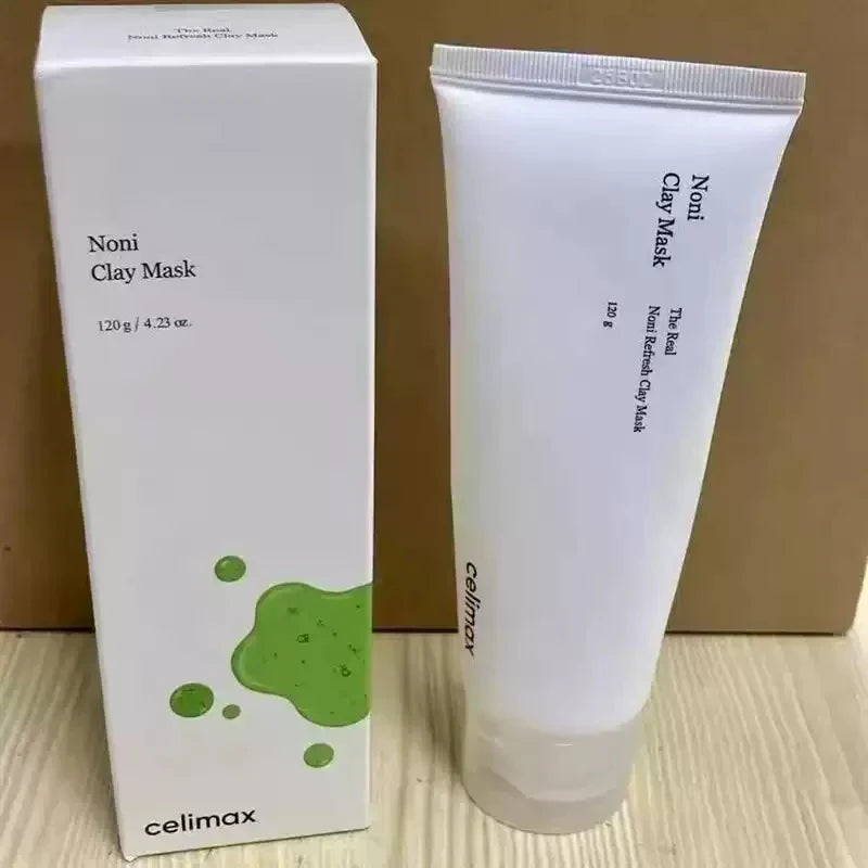 Supplier photograph of Celimax Noni Refresh Clay Mask 120 g tube and carton