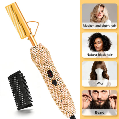Supplier guide to using the electric hot comb on compatible hair and wigs