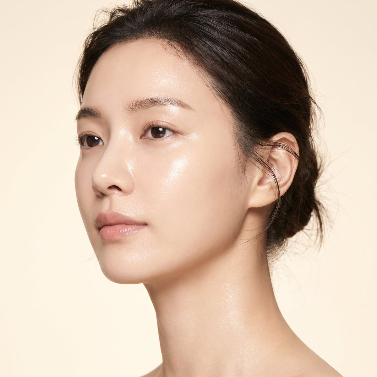 Close-up portrait of smooth, radiant, even-toned skin