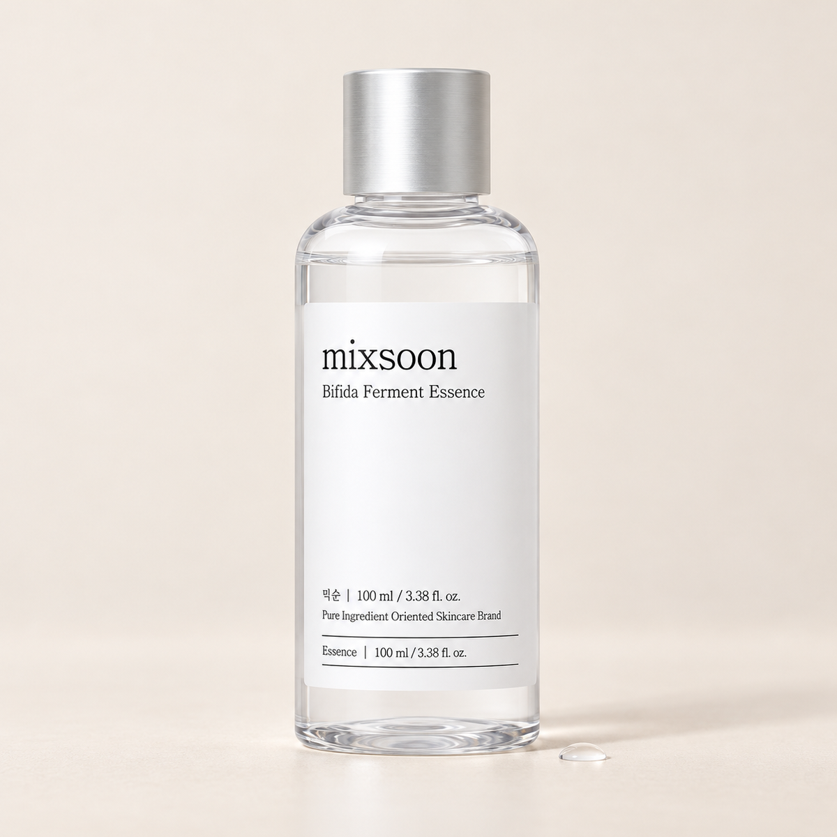 Mixsoon Bifida Ferment Essence 100 ml bottle with silver screw cap