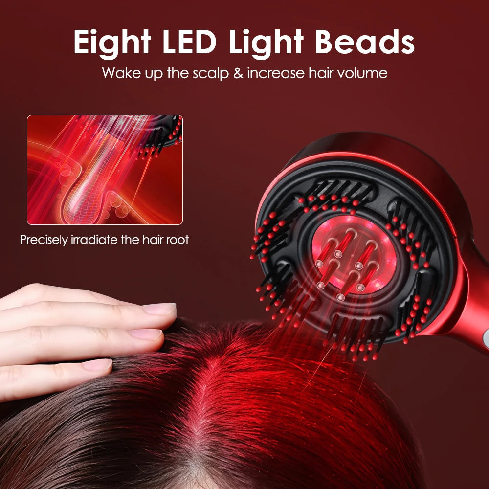 Supplier illustration of eight LED emitters on the S18 scalp brush head