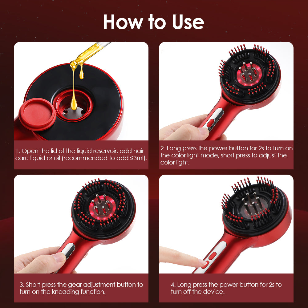 Supplier’s illustrated filling and button-control guide for the S18 brush